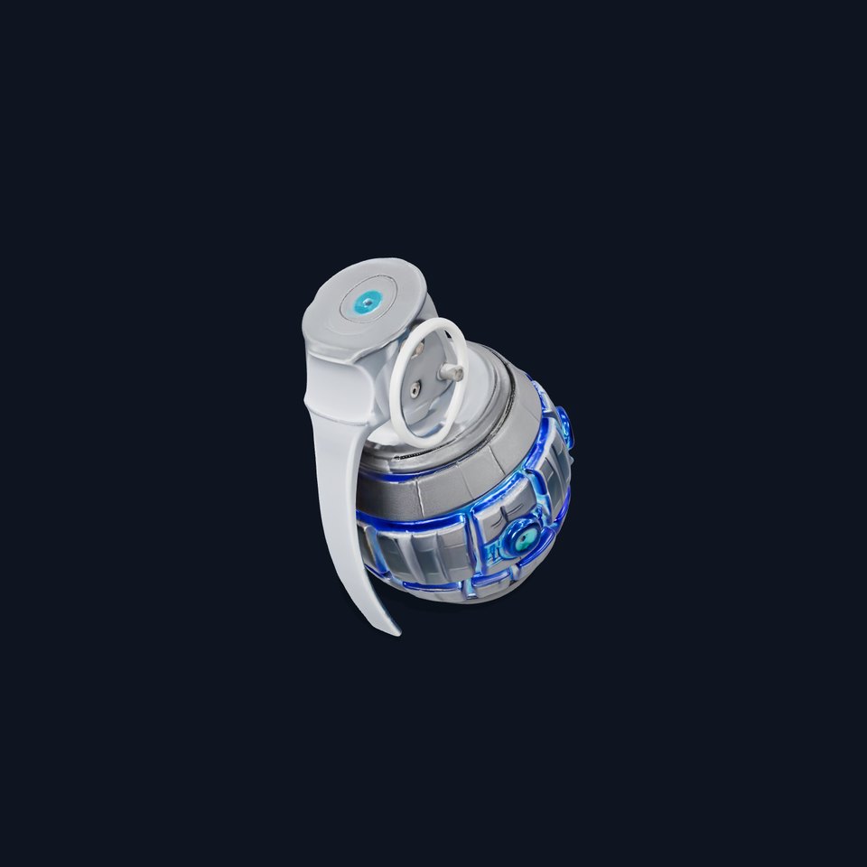 Futuristic Blue Grenade model pack